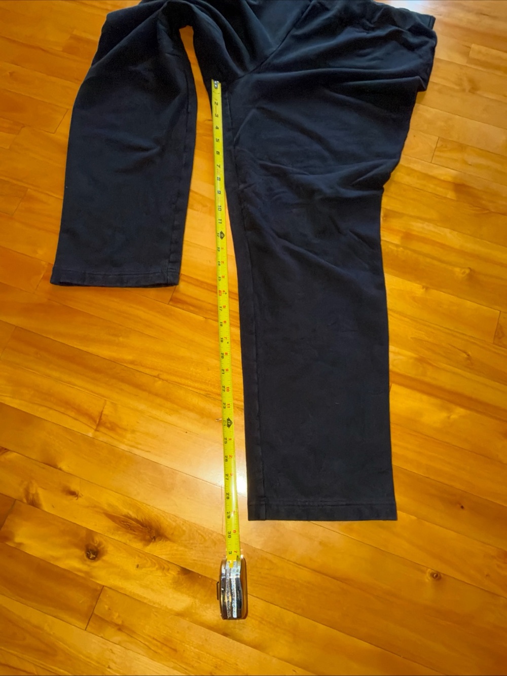 L.L.Bean Perfect Fit Fleece Backed Slim Leg Pants Womens XL Regular Black - Picture 9 of 10